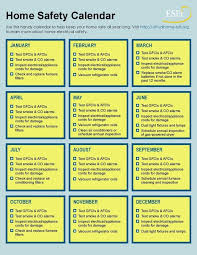 Home Safety Calendar Checklist Home Safety Checklist Home Security Tips Safety Checklist