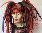 Hermoso metal plateado mágico Mítico Luna Moth Hair pin stick Barett  alternar clip adorno gótico romántico bruja hada guerrero elfo pelo