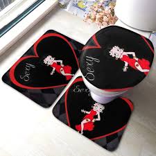 Get inspired by our community of talented artists. Betty Boop Bathroom Mats 3 Piece Bathroom Rugs Anti Skid Toilet Mat Set Bath Mat Contour Rug Lid Cover Buy Online In Trinidad And Tobago At Trinidad Desertcart Com Productid 187779085