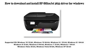 Драйвер для принтера hp deskjet 2540 и hp deskjet ink advantage 2540 — series. Hp Officejet 3833 Driver And Software Downloads