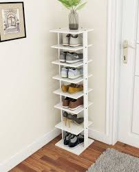 Bamboo Shoe Rack 17 Tier- Vertical Shoe Rack For Small Spaces, Tall Narrow  Shoe Rack Organizer For Closet Entryway Corner Garage And Bedroom,Skinny  Shoe Shelf With Free Stackable Diy : Amazon.Co.Uk: Home
