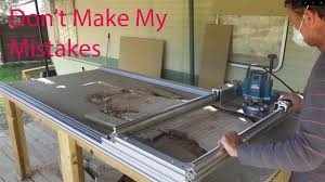 My bench is 34″ wide, so i made my router sled 68″ wide. Router Sled Using Rexroth Aluminium Profile Wood Slab Flattening Surface Planer Youtube