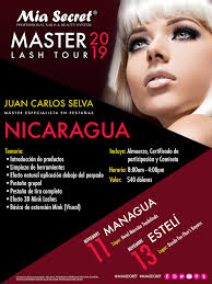 Mater Lash Tour 2019 Nicaragua. Juan Carlos Selva Técnico Master  Internacional Especializado en Pestañas ofrecerá dos completísimos talleres  en los que compartirá con las #MiaSecretLovers todo su talento y  experiencia, los días