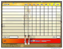 kids printable behavior chart sports theme kid pointz