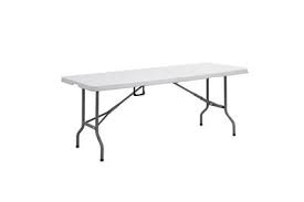Cette table plastique pliante présente l'avantage de s'adapter à vos besoins. Table Todeco Table Pliante Transportable Table En Plastique Robuste 240 X 76 Cm Blanc Pliable En Deux Materiau Hdpe Darty