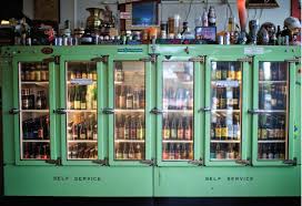 Old Fridges Display Idea Beer Bar Beer Store Beer Shop