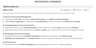 office clerk resume: complete 2020