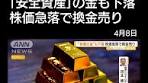 “有事の金”も下落 株価急落で換金売り #テレ朝news #tiktokで ...