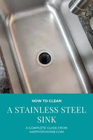 how to clean stainless steel sink: a
