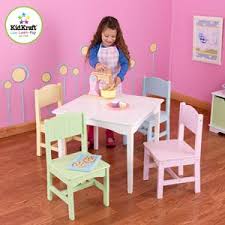 Walmart Kidkraft Nantucket Table And Chairs Set Pastels Kids Table And Chairs Pastel Chair Kids Wooden Table