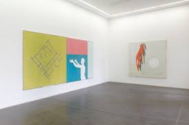 His semiotic approach to painting — one that understands painting as a language. Egan Frantz Galerie Nagel Draxler Art