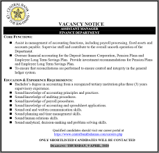Jobseekers will encounter the responsibilities section of your accounting manager job description first. Central Bank Bahamas On Twitter Career Opportunity Assistant Manager Finance To Apply Please Visit Our Career Portal At Https T Co Cibsr6vqlq Finance Accountant Accountantjobs Assistantmanager Vacancy Job Opportunity Career Careers