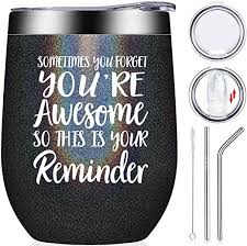 Get her a meaningful and fun gift to show her how proud you are. Thank You Gifts Inspirational Birthday Graduation Gift For Women Coworker Best Friend Teacher Mom Sister So Wine Tumblers Tumbler Cups You Are Awesome