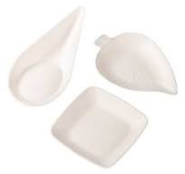 Disposable Sugarcane Sauce Dish Leaf Shape Spoon Shape and Square Shape Sugarcane Dish