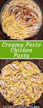 This Creamy Chicken Pesto Pasta Dinner Recipe Is An Easy One Pot Weeknight Dinner That I Pesto Pasta Recipes Chicken Chicken Pesto Recipes Pesto Chicken Pasta