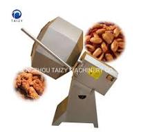 Drum Fried Food Potato Chips Snacks Seasoning Machine Octagonal Peanut  Flavoring Coating Machine