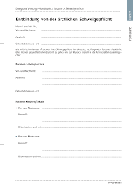 Geben sie bei bedarf das von ihnen ausgefüllte und unterschriebene orginal an die behandelnden ärzte weiter. Https Www Reguvis De Fileadmin Bt Prax Werke Downlaods Vorsorge Adac Muster 10 05 Entbindung Von Der C3 A4rztlichen Schweigepflicht Pdf