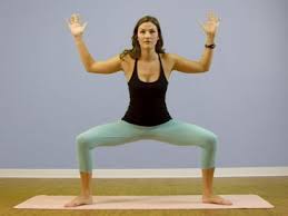 Goddess Pose Utkata Konasana Gaiamtv Standing Yoga Poses Cool Yoga Poses Yoga Poses