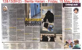 Mengelakkan dari menghadapi beberapa masalah: Bh 15 5 15 Ancaman Pedofilia Jpg