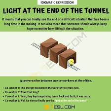 light at the end of the tunnel meaning with helpful examples 7esl idioms idiomatic expressions idioms and phrases