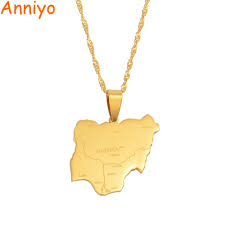 anniyo pendant size 2 4cm x 2 7cm nigeria map pendant