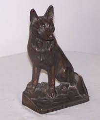 M243a Antique Dog German Shepherd Cast Iron Door Stop Cast Iron Doorstop Iron Doors I Love Dogs