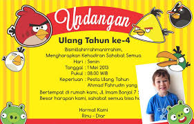 90 Contoh Undangan Ulang Tahun Anak Anak Gratis Contoh Undangan