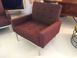 Florence knoll for knoll maroon sofa. Florence Knoll Sofa Und Zwei Sessel Elastique Zurich Vintage Mobel Furniture Schweiz