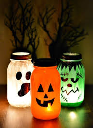 Einfache Diy Bastelideen Halloween Einmachglaser Basteln Halloween Dekoideen Basteln Halloween Halloween Basteln Ideen Halloween Deko Basteln
