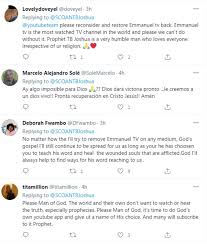 Emmanuel tv is most watched and largest television channel in africa. Pastor T B Joshua Of Synagogue Church Explain Why Youtube Suspend Emmanuel Tv Channel From Dia Platform Bbc News Pidgin