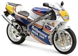 ホンダ nsr250r 1986 1999 水冷2ストローク90 v型2気筒 最高出力40ps 9 000rpm nsrはnew sprinter revolutionの略 nsrシリーズのフラッグシップモデル フレディ スペンサーが全１２戦７勝したnsr50 ホンダ レーシングバイク バイク 画像