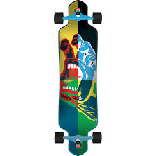 Santa Cruz Skateboards Hand Blocker DT Longboard Complete Skateboard - 9.2  x 41