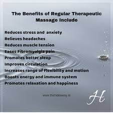 There are numerous benefits of massage. Why It Is Important To Have Regular Massages The Hideaway