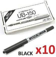 Buy japanese ballpoint pens here. 10x Mitsubishi Uni Ball Uniball Eye Micro Ub 150 Gel Pen Box Black Made In Japan 4902778913772 Ebay