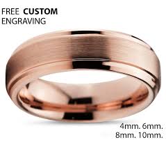 Our love lasts forever · put me back on; Tungsten Ring Rose Gold 18k Mens Wedding Band For Engagement Promise Gift Ideas With Free Shipping And Engraving 10mm 8mm 6mm 4mm Widths Jewelry Wedding Engagement Valresa Com
