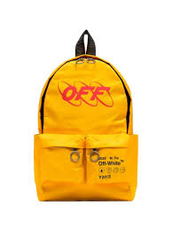 Off White Industrial Y013 Backpack In Yellow Canvas Modesens Including transparent png clip art, cartoon, icon, logo, silhouette, watercolors, outlines, etc. industrial y013 backpack in yellow canvas