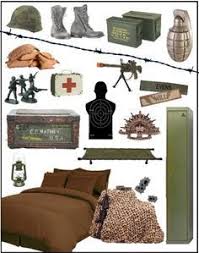 Create an army themed bedroom with our range of bed linen, lampshades & curtains. Vintage Military Themed Bedroom Google Search Army Bedroom Bedroom Themes Military Bedroom