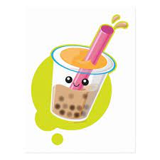 Boba Tea Postcard Zazzle Com Tea Logo Boba Tea Bakery Logo Design