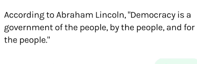 Give Abraham Lincoln S Definition For Democracy Science Periodic Classification Of Elements 15621905 Meritnation Com