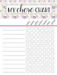 Chore Chart Girls 1 Six Clever Sisters
