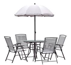 Both table and freestanding umbrellas have their advantages. Folding Chairs Glass Table Umbrella 119 Patio Patio Set Backyard Creations