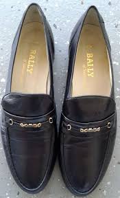 Bally Parawet Mens Black Leather Loafers Size 11 5m Made In