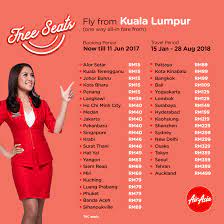 Mengoperasikan penerbangan domestik di wilayah. Airasia Free Seats Booking Until 11 June 2017 Travel 15 January 28 August 2018 Harga Runtuh Harga Runtuh Durian Runtuh