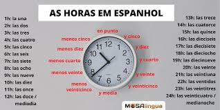 Que hora es carries a bit of hope with it i suppose you could say. Horas Em Espanhol Que Hora Es
