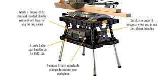Keter Folding Work Table With Two Adjustable Clamps 1 000 Lb Capacity Model 17182239 Keter Folding Work Table Work Table Adjustable Clamp