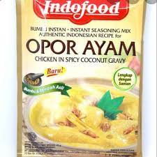 Bahan bahan yang digunakan seperti bawang merah, bawang putih, kunyit jahe, lengkuas, dan bahan bumbu lainnya. Indofood Bumbu Opor Ayam Shopee Indonesia