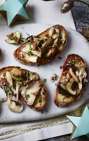Mushroom Crostini Recipe Recipe Christmas Food Dinner Starters Recipes Food