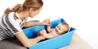 The optional stokke® flexi bath® newborn support provides additional comfort for newborn babies. Stokke Flexi Bath Newborn Support For Foldable Baby Bath Tub Santorini Travel Tots