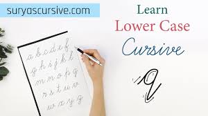 It was further drilled into me, one hour a week, when i was in middle and here is the cursive alphabet (with helpful little pointers to direction) for the lowercase: Cursive Letter Q In Lowercase Suryascursive Com
