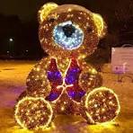 Teddy Bear Motif Lights Polar Animal LED Lighting Christmas Santa Holiday  Decorations